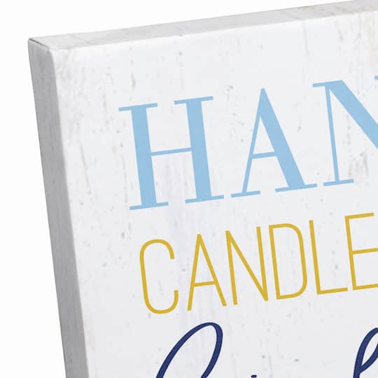 Hanukkah Words and Phrases 16x20 Canvas Wall Art